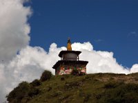 China  Tagong. Grasslands. Part of Tagong Temple in town. : Asia, China, Mountains, Tagong Grassland, Tagong Temple, Temple