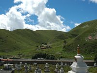 China  Tagong. Grasslands. Tagong Temple in town. : Asia, China, Tagong Grassland, Tagong Temple, Temple