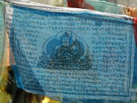 China  Tagong. Grasslands. Prayer flags that are all over the monasteries and towns. : Asia, China, Tagong Grassland