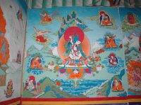 China  Tagong. Grasslands. Inside Tagong Temple. : Asia, China, Tagong Grassland