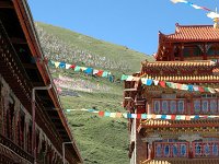 China  Tagong. Grasslands. Inside Tagong Temple. : Asia, China, Tagong Grassland