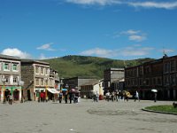 China  The town of Tagong. : Asia, China, Tagong Grassland, Temple